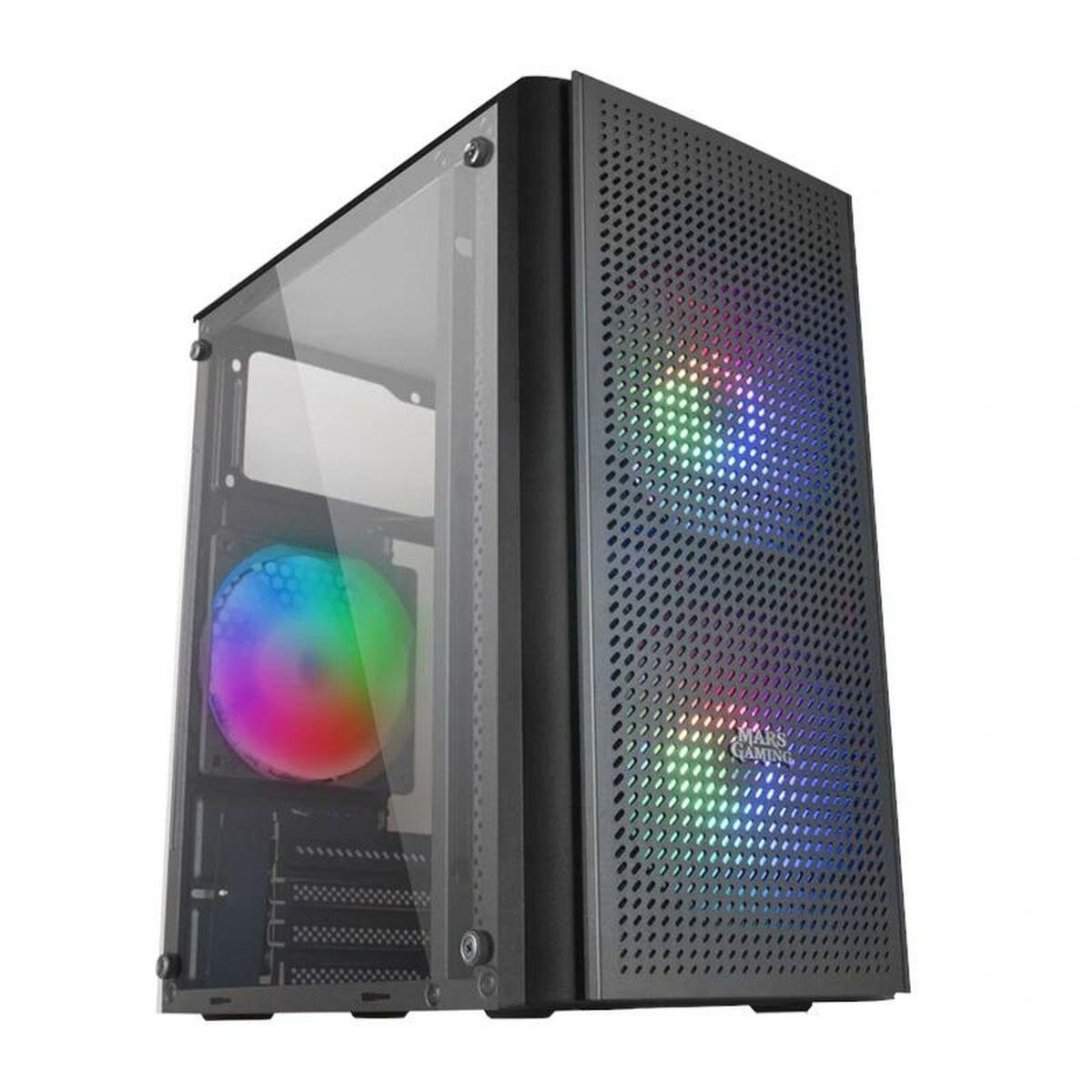 BOITIER MINI TOUR MICRO ATX MARS GAMING MC300 RGB AVEC PANNEAU VITRÃƒâ€° (NOIR)