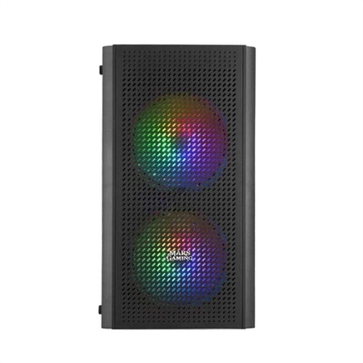 BOITIER MINI TOUR MICRO ATX MARS GAMING MC300 RGB AVEC PANNEAU VITRÃƒâ€° (NOIR)