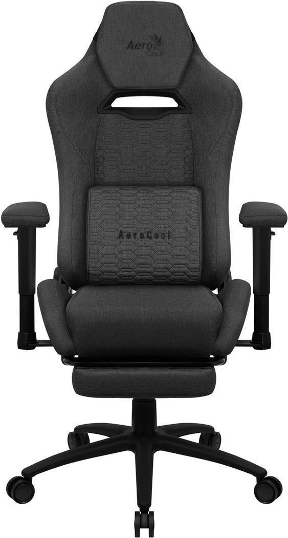 AEROCOOL ROYALASHBK PREMIUM ERGONOMIC GAMING CHAIR LEGRESTS AEROWEAVE TECHNOLOGY BLACK
