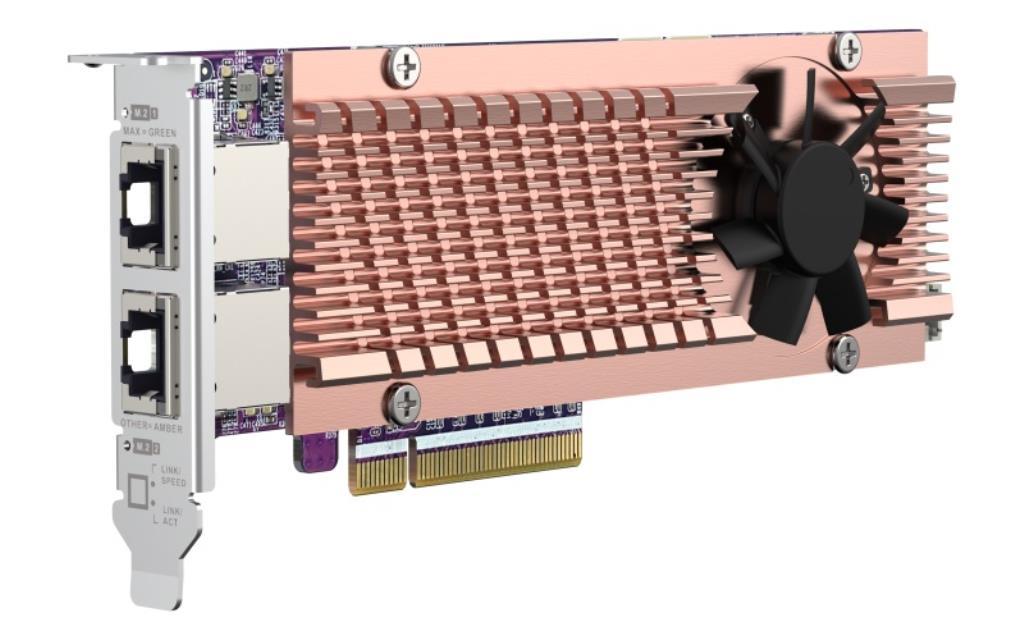 QNAP Card QM2 scheda di interfaccia e adattatore Interno PCIe, RJ-45 [QM2-2P410G2T]