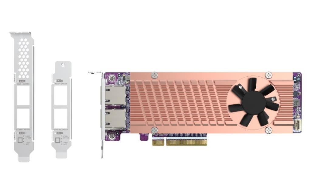 QNAP Card QM2 scheda di interfaccia e adattatore Interno PCIe, RJ-45 [QM2-2P410G2T]
