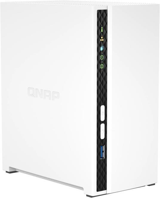 QNAP NAS TS-233 2 bay ARM 4C 2.0GHz - 2 x SATA 6Gb/s 3.5"/2.5"- 2GB RAM on-board- 1 x GbE - 1 x USB3.2 Gen1 and 2 x USB2.0
