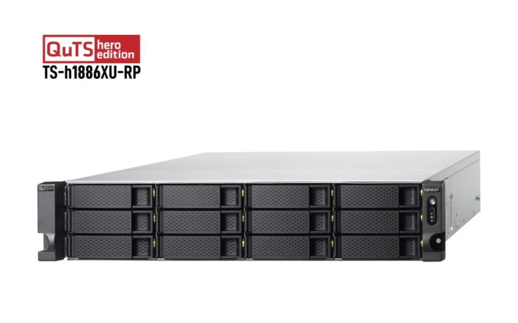 Server NAS QNAP TS-H1886XU-RP-R2 Armadio (3U) Collegamento ethernet LAN Nero, Grigio D-1622 [TS-H1886XU-RP-R2-D1622-32]