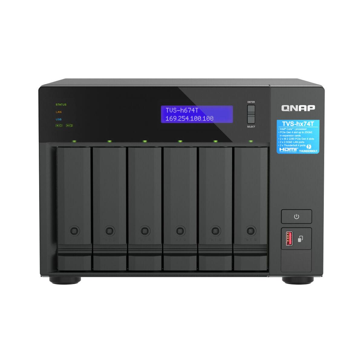 QNAP TVS-H674T-I5-32G server NAS e di archiviazione Tower Collegamento ethernet LAN Nero i5-12400 (6-bay QuTS hero NAS Intel Co