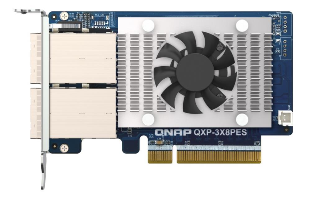 QNAP scheda 2 porte (SFF-8644 1x2), PCIe Gen3 x8 perJBOD QNAP PCIe destinata al TS-h987XU-RP, TDS-h2489FU, TS-h1090FU fino a 64