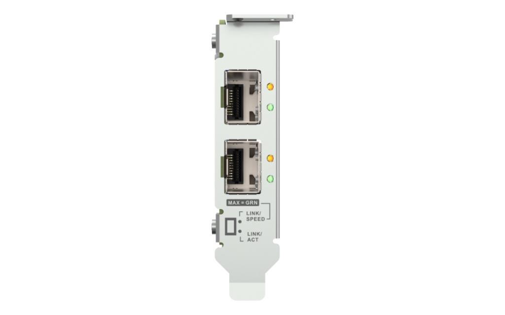 QNAP Dual-port SFP+ 10GbE network expansion card low-profile form factor PCIe Gen3 x8 - QXG-10G2SF-X710