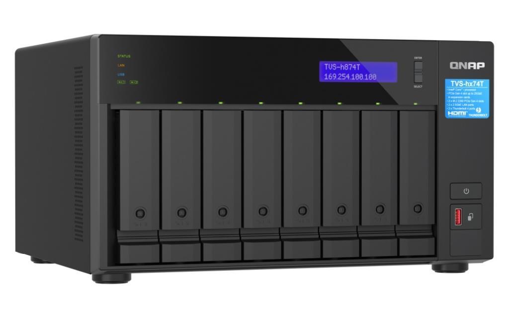 8-BAY QUTS HERO INTEL NAS/64GB/2LAN