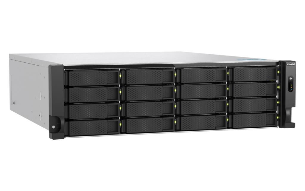 NAS QNAP RACK TS-h1677AXU-RP-R7-32G 16HD 3,5"/2,5" 3U 2x10GB BaseT 2x2.5GB 4P USB3.2 32GB DDR4 AMD Ryzen 7000 8C 2x550W
