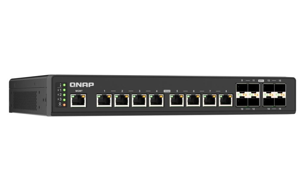QNAP QSW-IM3216-8S8T switch di rete Gestito 10G Ethernet (100/1000/10000) Nero