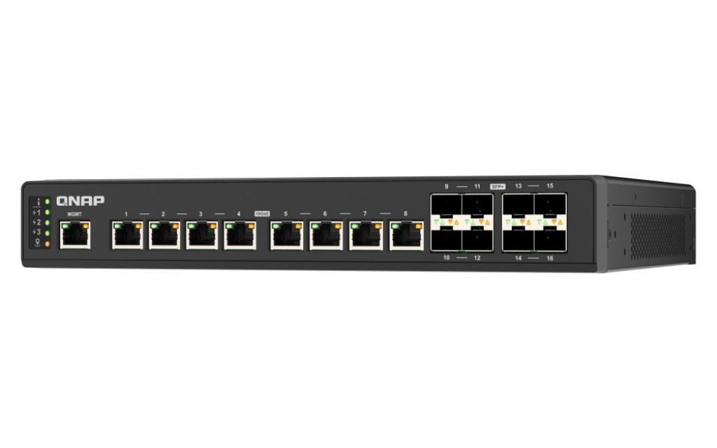 QNAP QSW-IM3216-8S8T switch di rete Gestito 10G Ethernet (100/1000/10000) Nero