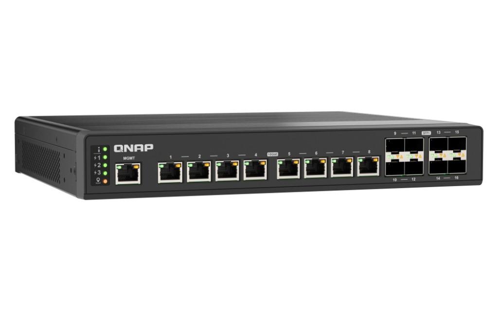 QNAP QSW-IM3216-8S8T switch di rete Gestito 10G Ethernet (100/1000/10000) Nero