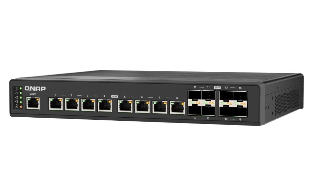 QNAP QSW-IM3216-8S8T switch di rete Gestito 10G Ethernet (100/1000/10000) Nero