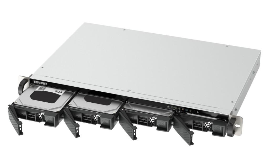 QNAP TS-433eU NAS Rack (1U) Cortex-A Cortex-A55 4 GB 0 TB QNAP Turbo System Nero