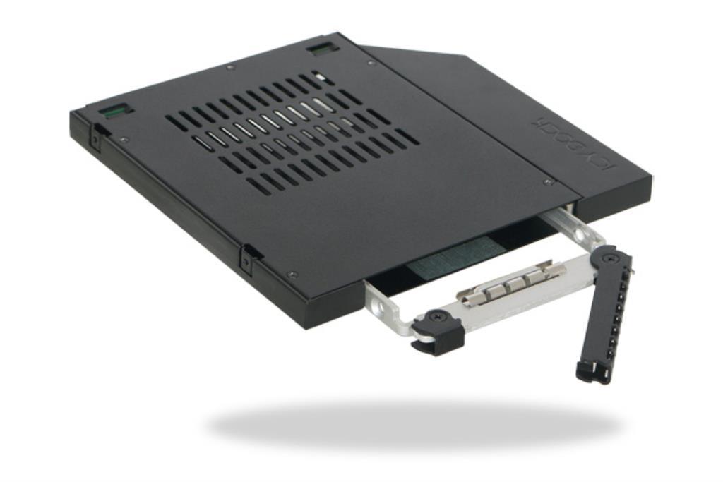IcyDock ToughArmor MB411SPO-2B - 2.5" SSD / HDD Hot-Swap SATA Mobile Rack for 9.5mm Ultra Slim CD/DVD-ROM Optical Bay