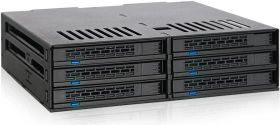 ICY DOCK Rack 1U 6x2.5'' SATA/SAS HDD ICY DOCK MB326SP-B, NERO, ARRAY DISCO