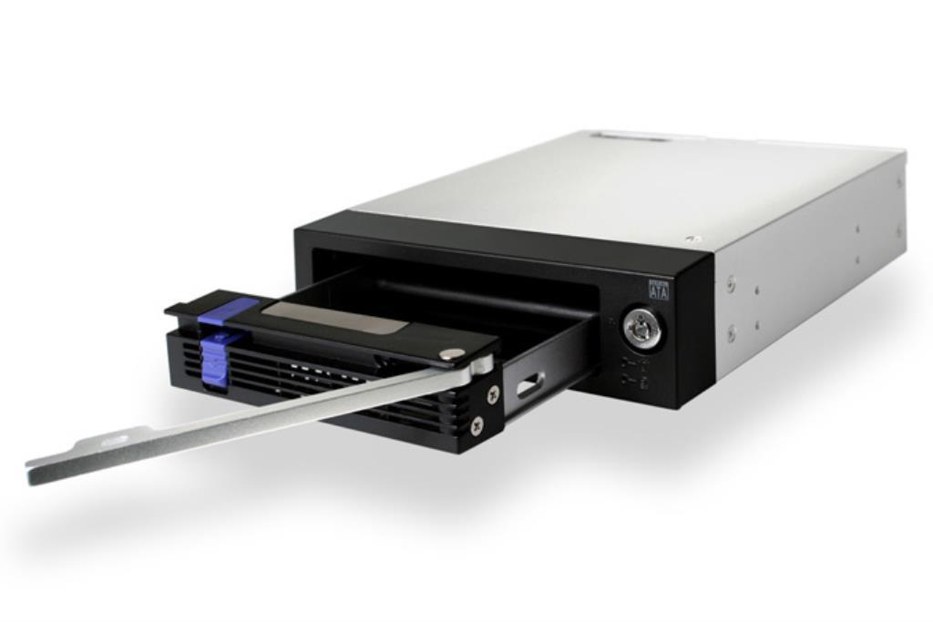 IcyDock DataCage Basic MB876SK-B - 3.5" SATA Hard Drive Hot-Swap EZ-Tray Mobile Rack for External 5.25" Bay