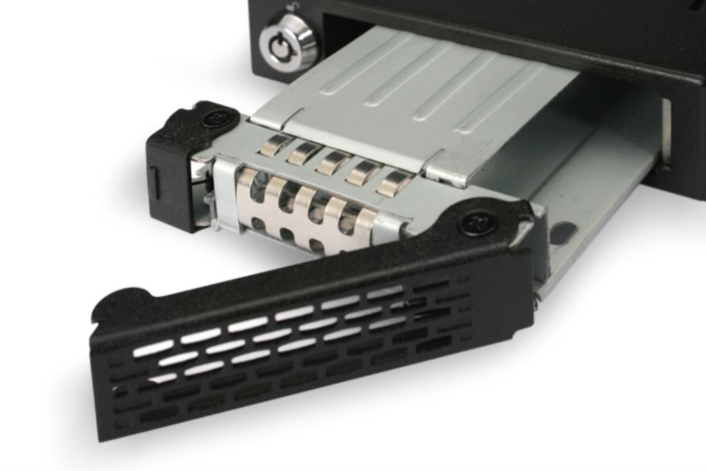 IcyDock ToughArmor MB991SK-B - Rugged Full Metal 2.5? SATA HDD & SSD Mobile Rack for External 3.5" Drive Bay