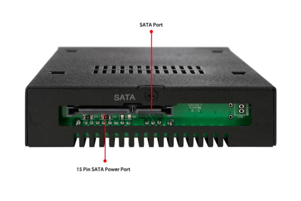 IcyDock ToughArmor MB991SK-B - Rugged Full Metal 2.5? SATA HDD & SSD Mobile Rack for External 3.5" Drive Bay