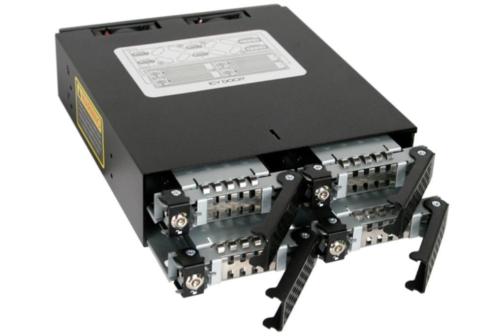 IcyDock ToughArmor - Bays 5,25 per 4 HDD/SSD SAS/SATA - con cassetti - Prezzo speciale fino ad esaurimento scorte