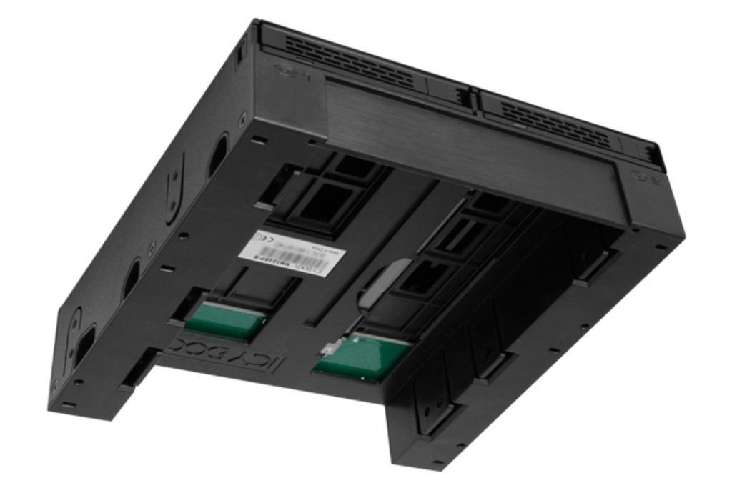 IcyDock ExpressCage MB322SP-B - Rack Mobile 2x2.5? SATA/SAS HDD/SSD 5.25? con slot 3.5?