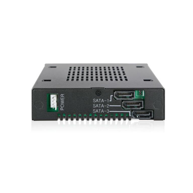 IcyDock ToughArmor MB993SK-B - Triple Bay 2.5? SAS/SATA HDD & SSD Mobile Rack For External 3.5? Drive Bay