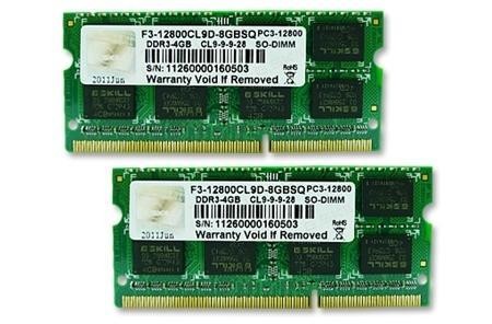 Kit doppio SO-DIMM 8 GB DDR3-1600 2x 4 GB
