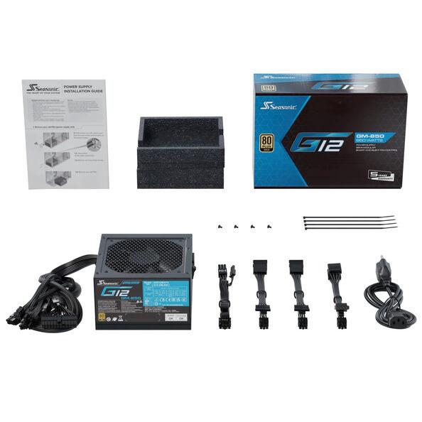 Seasonic G12 GM alimentatore per computer 850 W 204 pin ATX ATX Nero (Seasonic FOCUS GM 850 strmforsyning -)
