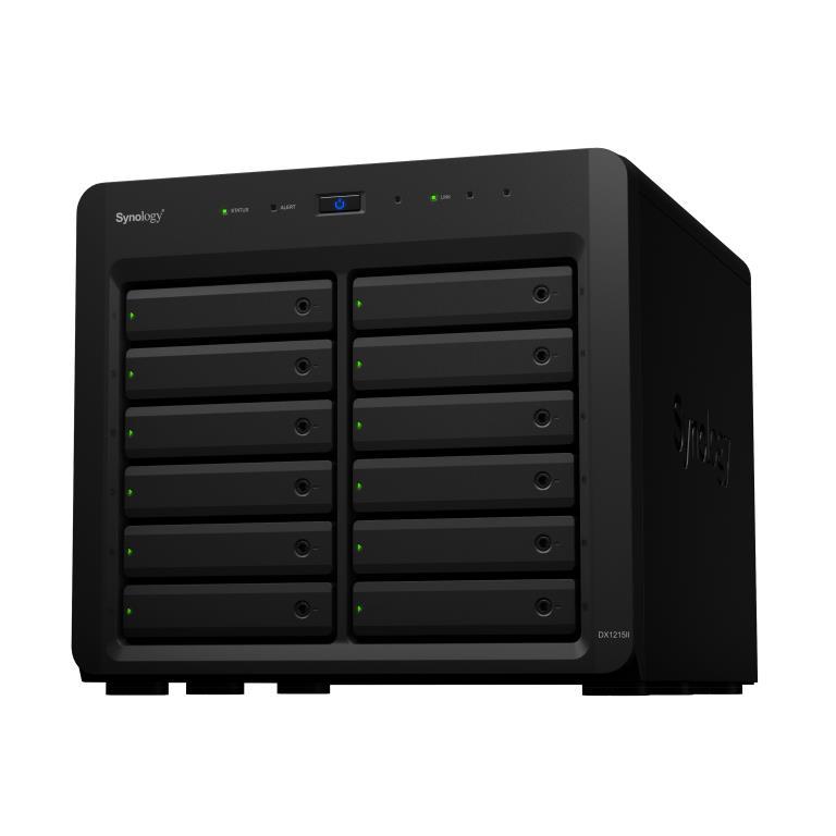 Box di espansione Synology Tower DX1215Tour DX1215 - Box vuoto- 12 bays 3.5"/2.5" - Alimentazione interna