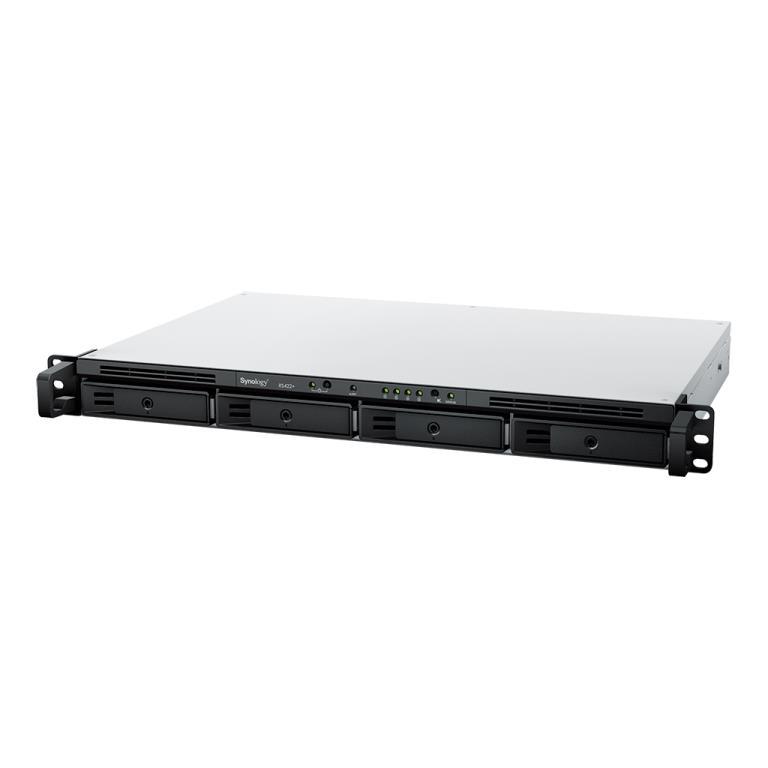 Kapazitt 4x 2.5"/3.5" SATA 6Gb/s Hot-Swap Anschluss 1x USB-A 3.0 1x seriell 1x Netzwerk-Upgrade Modul-Slot RAID 0/1/5/6/10/JB