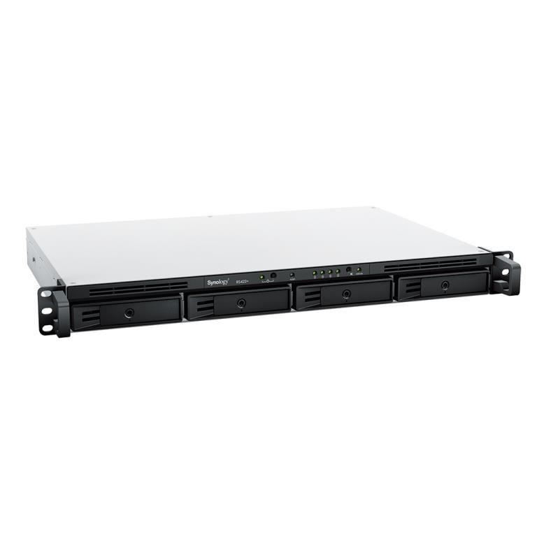 Kapazitt 4x 2.5"/3.5" SATA 6Gb/s Hot-Swap Anschluss 1x USB-A 3.0 1x seriell 1x Netzwerk-Upgrade Modul-Slot RAID 0/1/5/6/10/JB