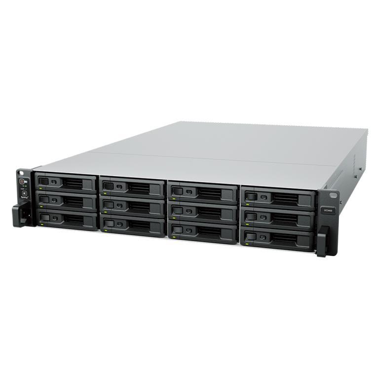 SAN Synology UC3400 Rack Doppio Controller Attivo/Attivo ( 2U ) -senza HDD - 12 baie 3.5"/2.5" - Alimentazione ridondanta