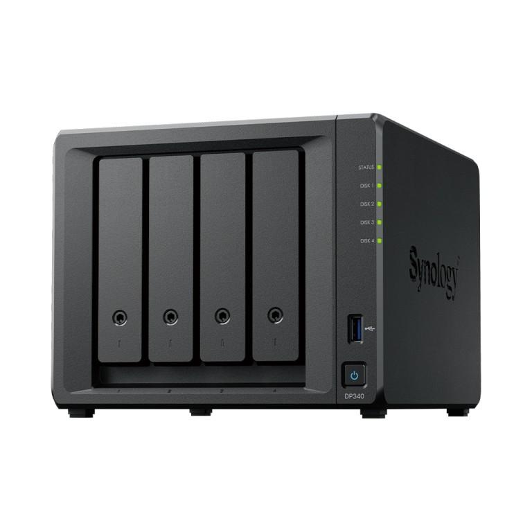 NAS Synology ActiveProtect DP340 - Box equipaggiato di 4 hdd da 8TB pi 2 SSD 400Gb - Alimentazione esterna