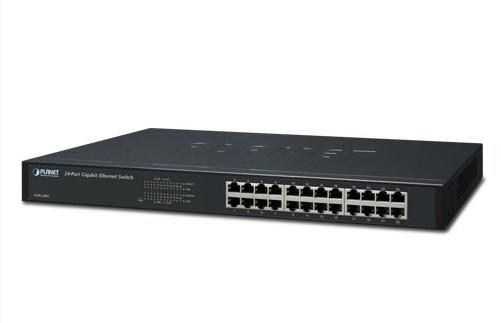 PLANET GSW2401 switch di rete Non gestito Gigabit Ethernet 10/100/1000 1U Blu (24-P 10/100/1000Mbps Gigabit - Ethernet Switch -