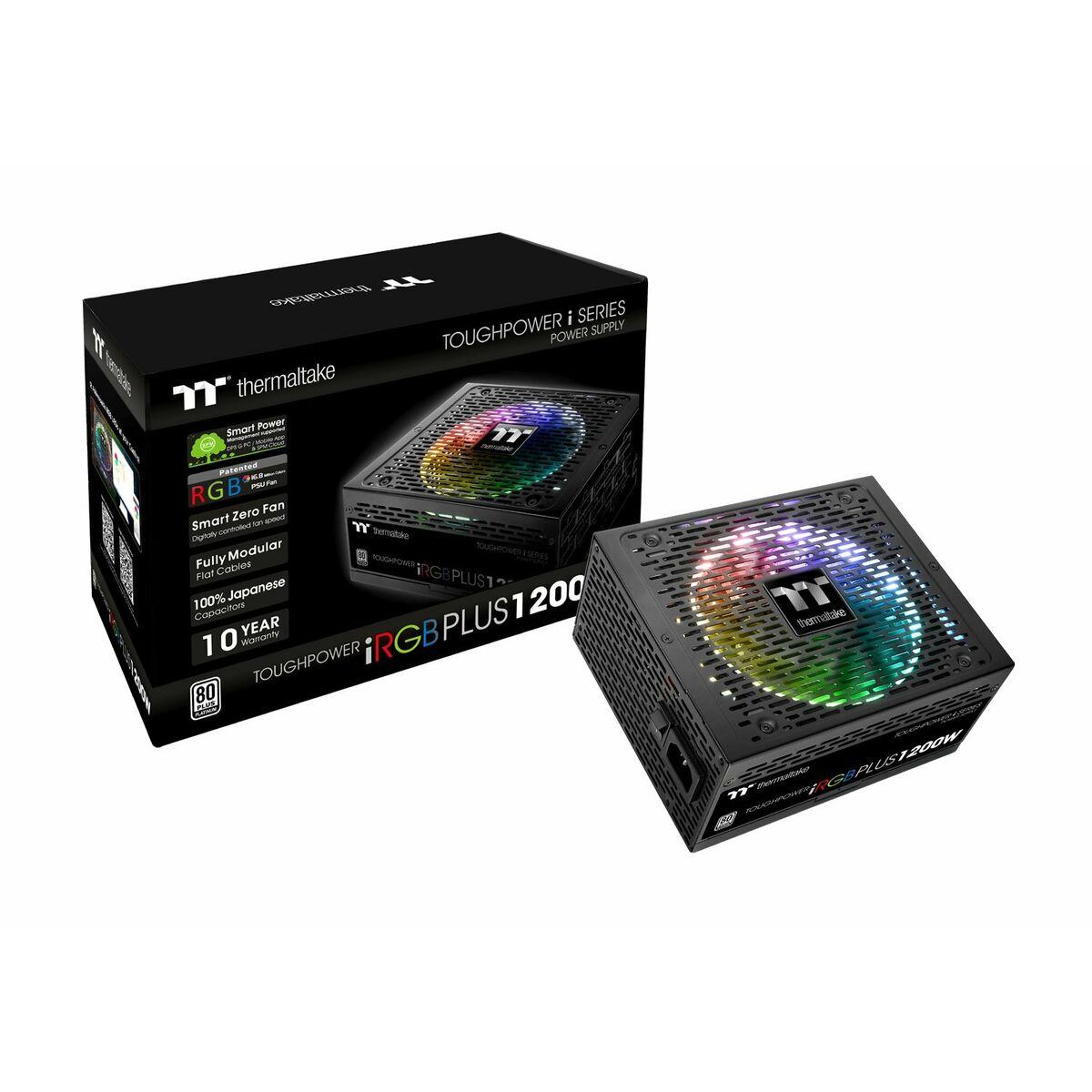 Fonte di alimentazione thermaltake residuore iRGB più 1200 W 80 più PLATINUM COMPONIBARY