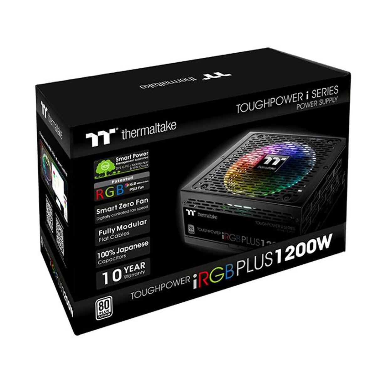 Fonte di alimentazione thermaltake residuore iRGB più 1200 W 80 più PLATINUM COMPONIBARY