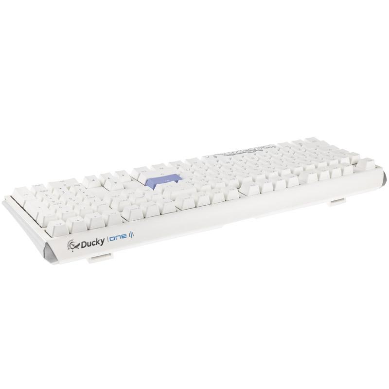 Ducky One 3 Classic Pure White Gaming Tastboard, RGB LED-MX-Speed ​​Silver (US) (DKON2108st-Puspdpwwwwsc1)