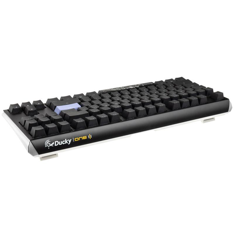 Ducky One 3 tastiera da gioco TKL in bianco/nero classico, RGB LED-MX-Silent-Red (US) (DKON2187ST SUSPDCLAWSC1)