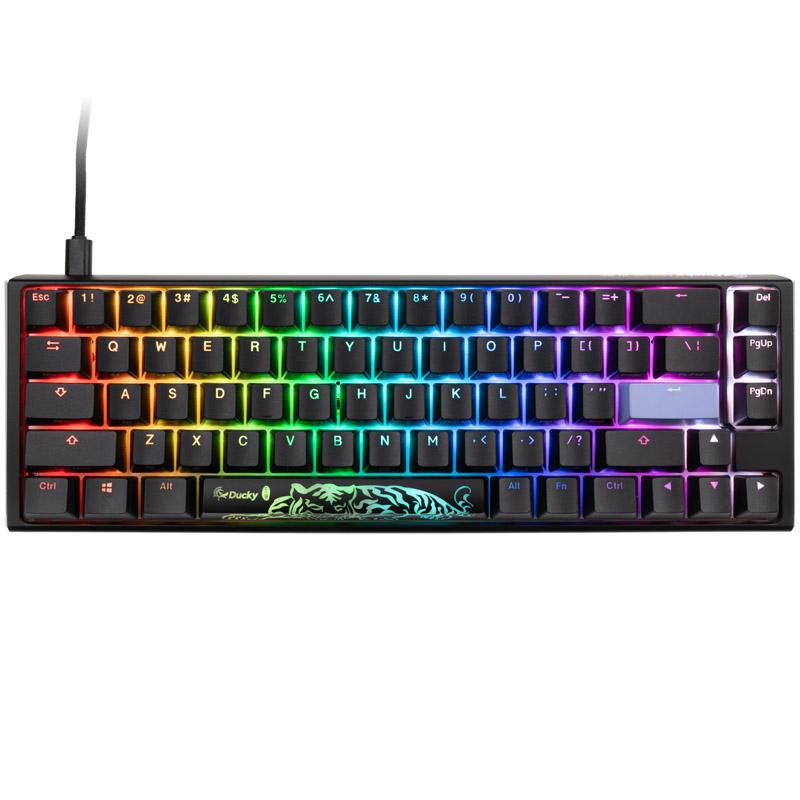 Ducky One 3 tastiera da gioco SF in bianco/nero classico, RGB LED-MX-SIED-Silver (US) (DKON2167ST-PUSPDCLAWSC1)