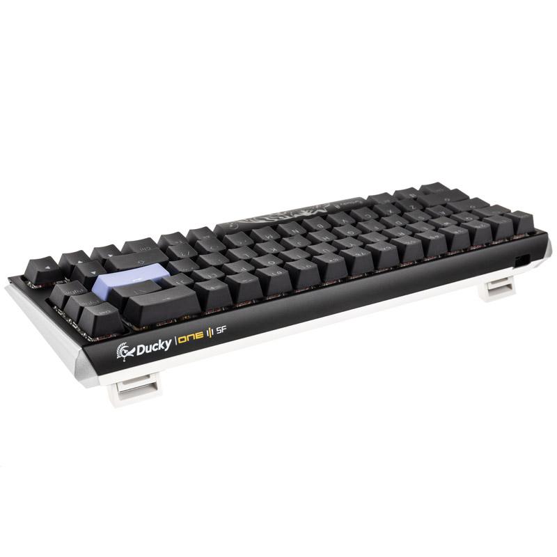 Ducky One 3 tastiera da gioco SF in bianco/nero classico, RGB LED-MX-SIED-Silver (US) (DKON2167ST-PUSPDCLAWSC1)