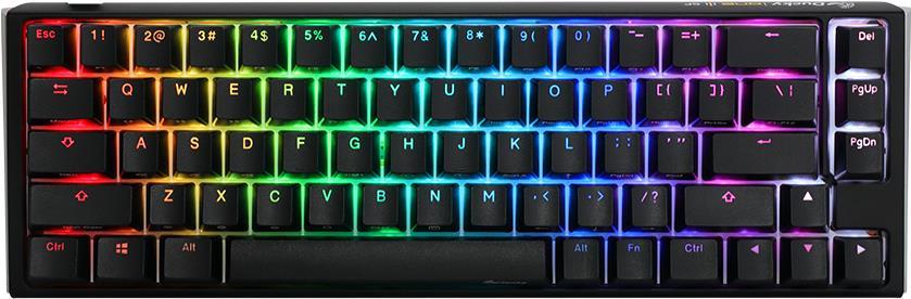 Ducky One 3 tastiera da gioco SF in bianco/nero classico, RGB LED-MX-Silent-Red (US) (DKON2167ST SUSPDCLAWSC1)
