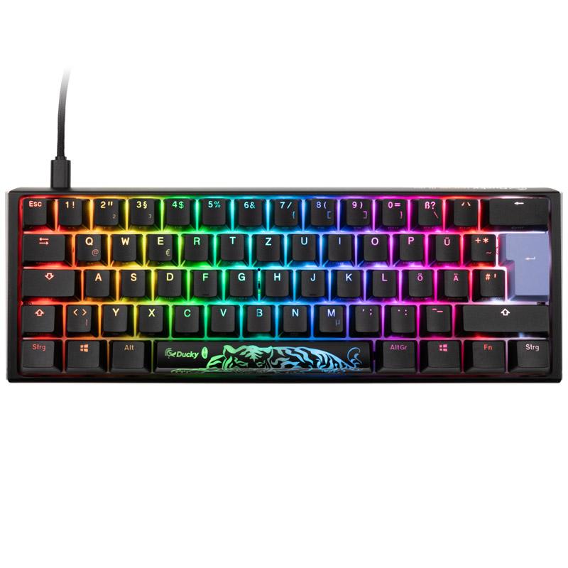 Ducky One 3 Classic Black/White Mini Gaming Tastboard, RGB LED-MX-Speed ​​Silver (DKON2161st-PDPDCLAWSC1)
