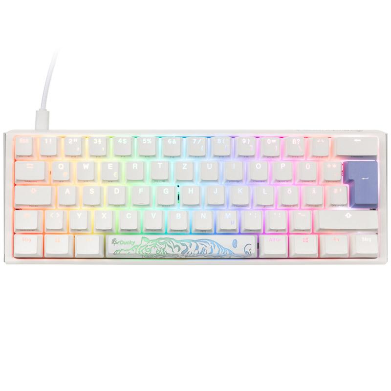 Tastiera Ducky One 3 Classic Pure White Mini Gaming, RGB LED-MX-Speed ​​Silver (DKON2161st-PDPDPWWSC1)