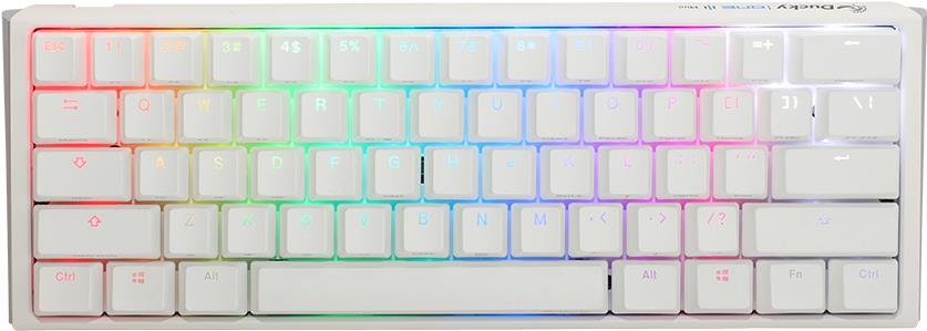 Tastiera Ducky One 3 Classic Pure White Mini Gaming, RGB LED-MX-Speed ​​Silver (DKON2161st-PDPDPWWSC1)