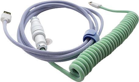 Ducky Premicord Iris spiral cable USB type C to type A - 1.8m [DKCC-IRCNC1]