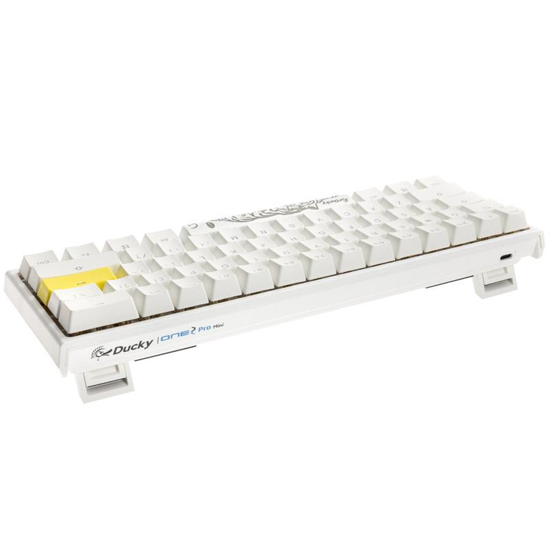 Tastiera da gioco Ducky One 2 Pro Mini White Edition, LED RGB - Kailh Brown (US) (DKON2061ST -KUSPDWWTK2)