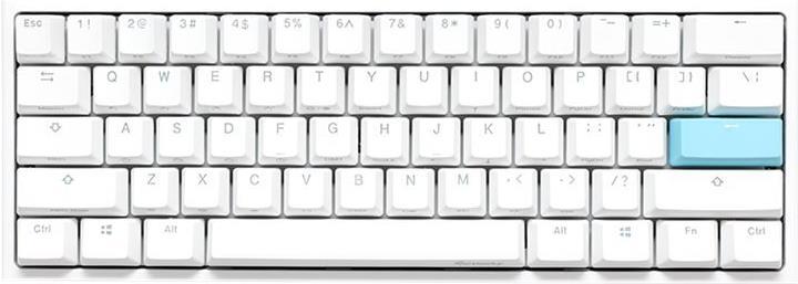 Tastiera da gioco Ducky One 2 Pro Mini White Edition, LED RGB - Kailh Brown (US) (DKON2061ST -KUSPDWWTK2)