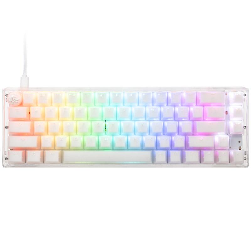 Ducky One 3 Aura White SF Tastiera da gioco, RGB LED - Gateron Baby Kangaroo (US) (DKON2167ST -kuspdawwwg1)