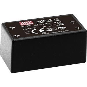 Media Well IRM -10-15 - 10 W - 85 - 264 V - Ite EN/IEC 60950 - Nero - 25,4 mm - 21,5 mm (IRM -10-15)