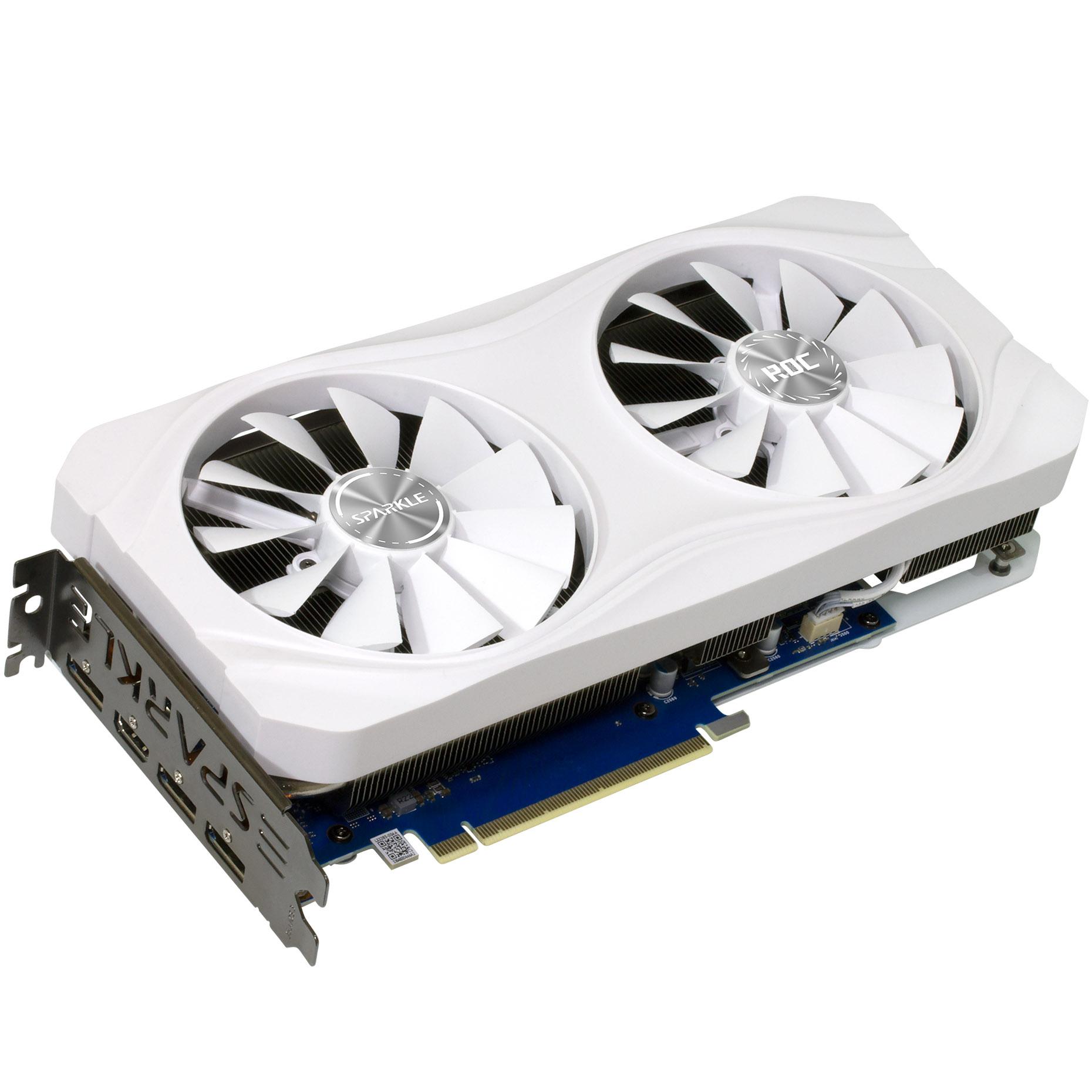 Sparkle Intel ARC A770 ROC LUNA OC 16GB DDR6 HDMI 3 DP 2300MHz Clock Overclocked White