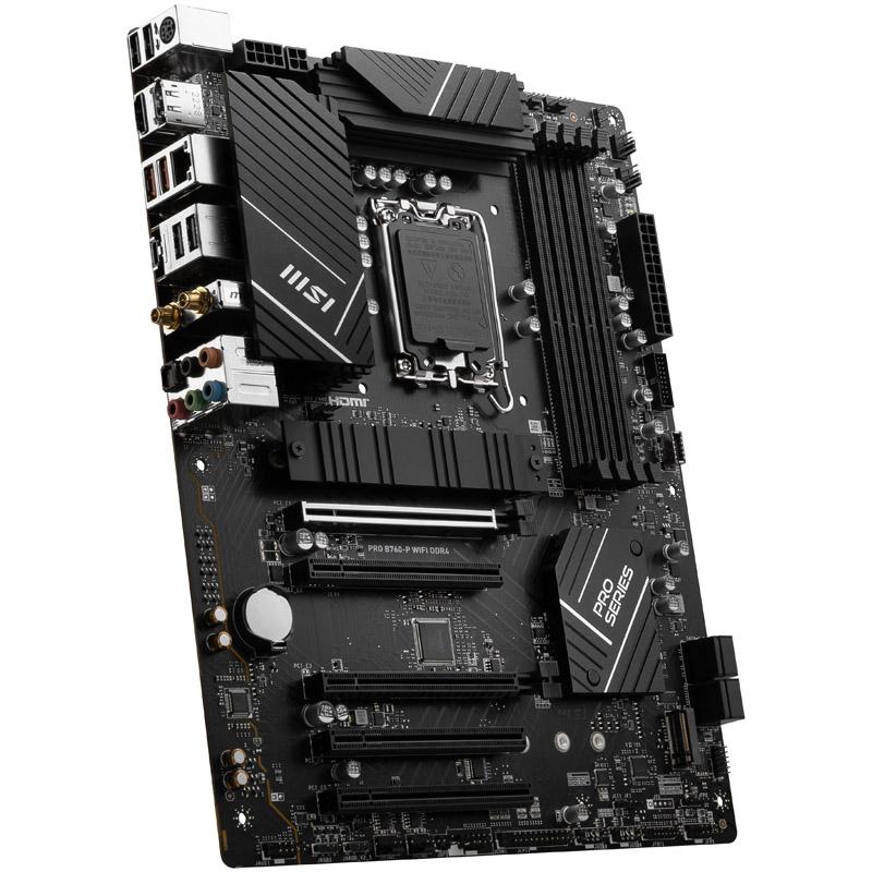 MSI MB B760, PRO B760-P WIFI DDR4, LGA 1700, 4DDR4, 5PCI-Ex16, 3M.2, 4SATA3.0